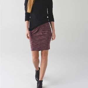 Lululemon Athletica Burgundy Pencil Skirt